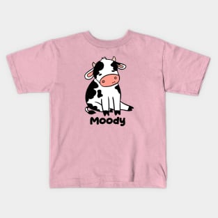 Moody cow Kids T-Shirt